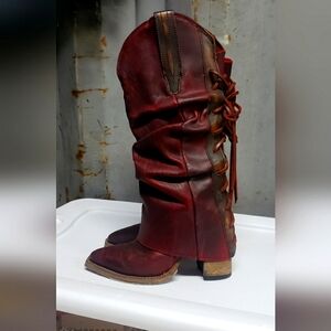 Freebird by steven Jules ( wine color) worn 2 times with sole protectors.